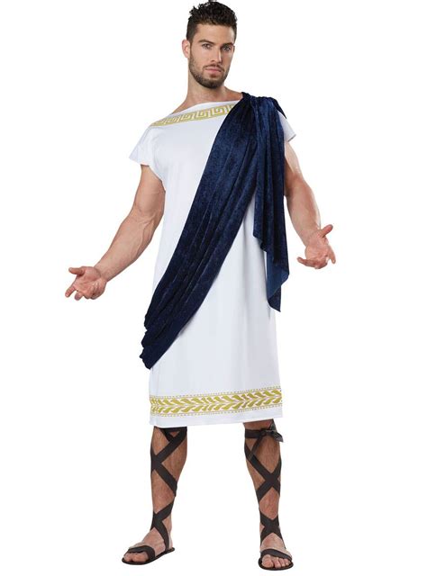 Ancient Grecian Mens Toga Costume Mens Toga Fancy Dress Costume