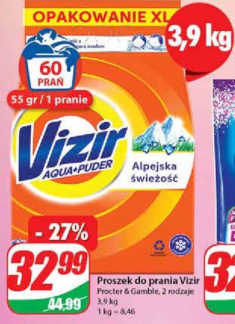 Proszek do prania białego Vizir alpine fresh cena promocje opinie