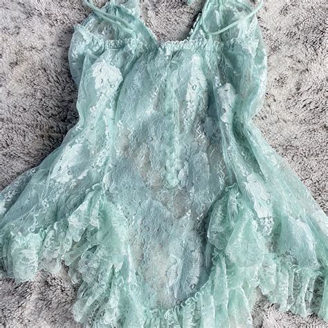 Stunning Baby Blue Teddy Lingerie Dress Small Depop