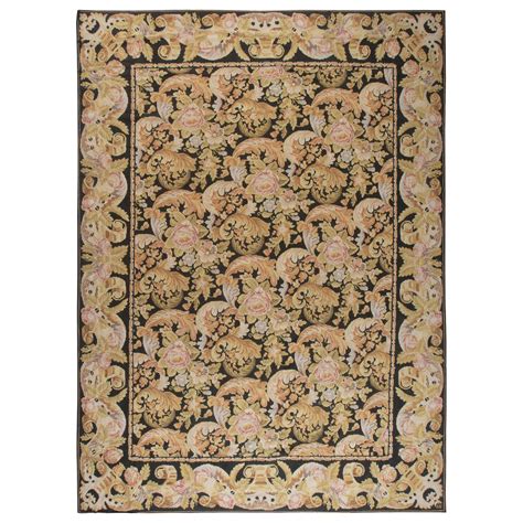 Contemporary Bessarabian Floral Flat Weave Wool Rug By By Doris Leslie