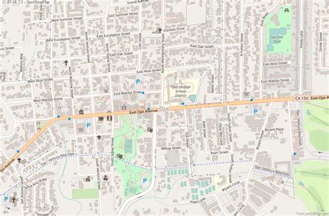 Ojai Map United States Latitude And Longitude Free Maps