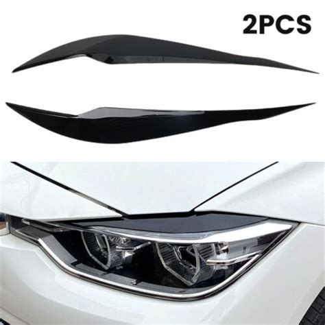 Phare paupières élégantes et protectrices pour BMW F30 noir brillant 2