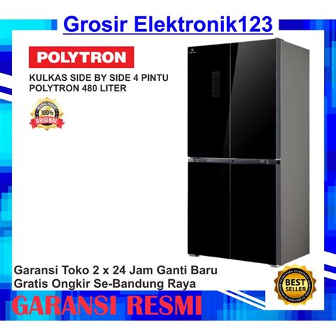 Jual KULKAS SIDE BY SIDE 4 PINTU POLYTRON 480 LITER PRS 510X Shopee