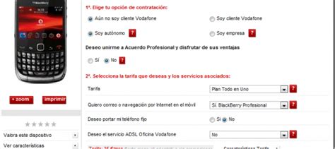 Curve 3G en Vodafone España miBlackBerry