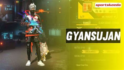 GyanSujans Free Fire ID K D Ratio And Stats In February 2021