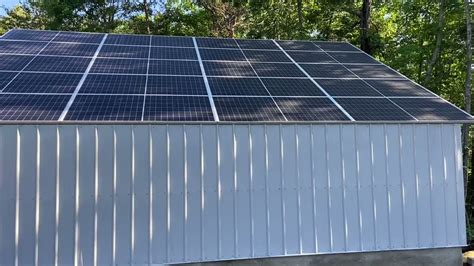 Using Solar Panels As A Roof On Shed Youtube