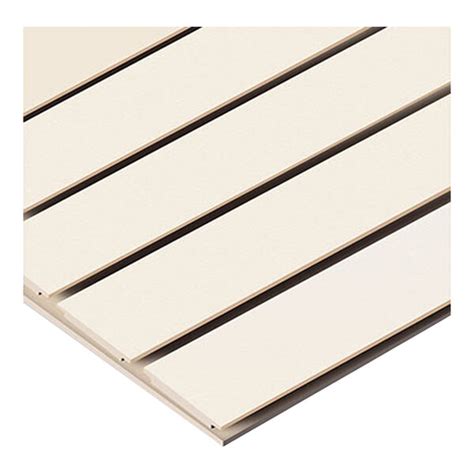 W X H Almond Vertical Slatwall Panel