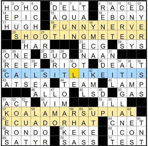 Rex Parker Does The Nyt Crossword Puzzle It S Found Near A Trap Thu