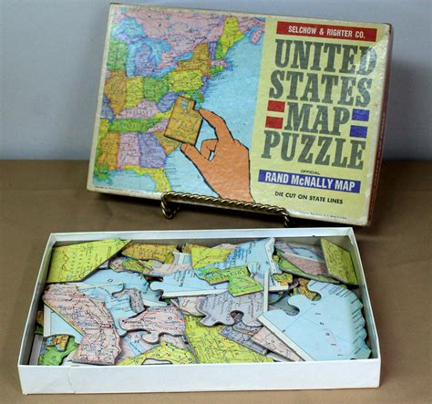 United States Jigsaw Puzzle Official Rand Mcnally Map