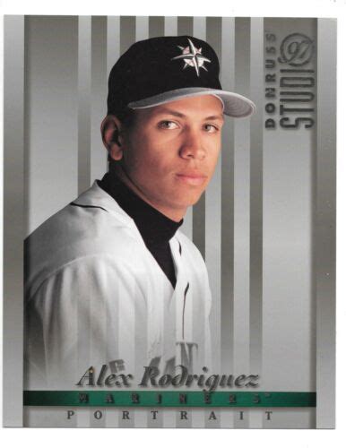 Donruss Studio Portraits X Alex Rodriguez Seattle Mariners