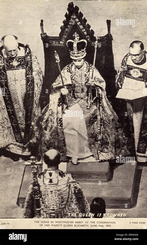 Queen Elizabeth Ii Coronation Westminster Abbey Stock Photo Alamy