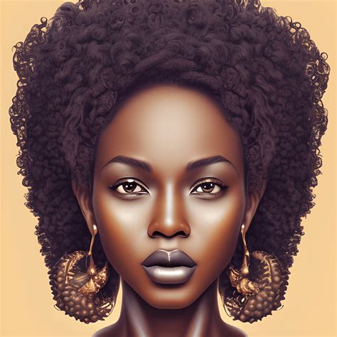 Melanin Dark Skinned Woman Graphic · Creative Fabrica