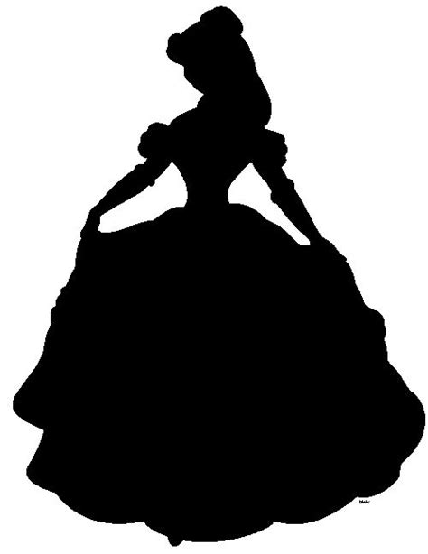 The Beauty And The Beast Silhouette Belle Disney Princess