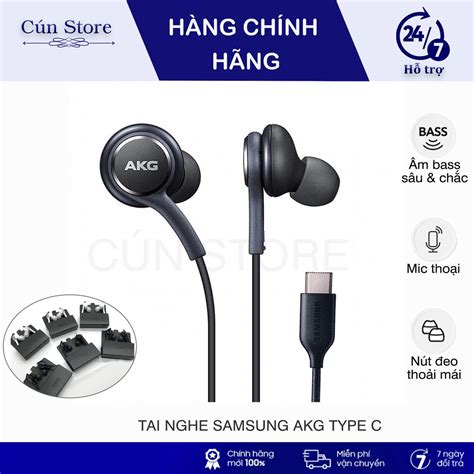 Tai nghe Samsung AKG Note 10 Note 20 S20 S21Ultra chân type C chính