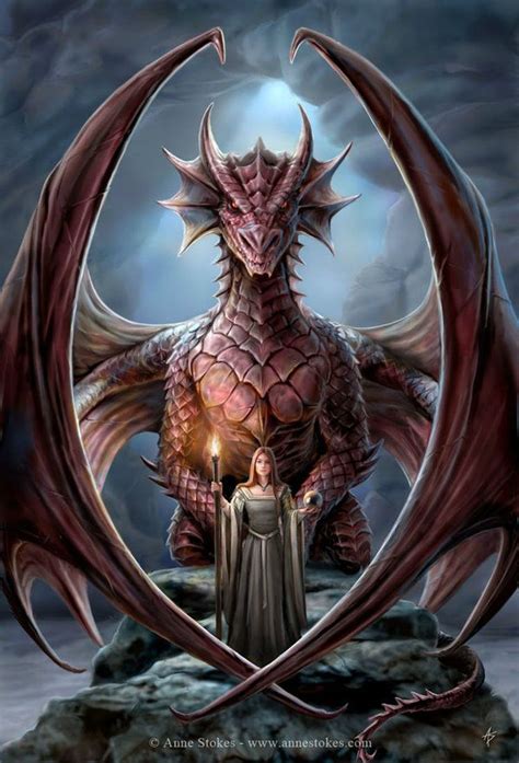 Drachen Und Frau Dragon Illustration Fairy Dragon Dragon Artwork