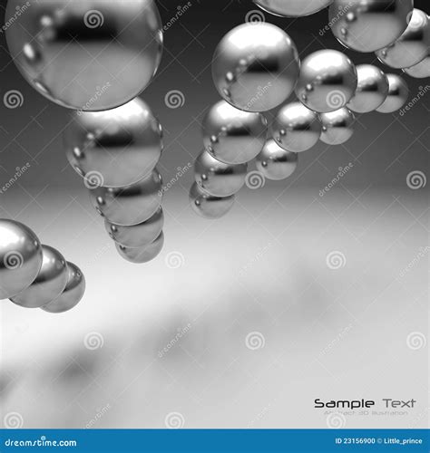 3d Chrome Balls Abstract Background Stock Photography | CartoonDealer ...