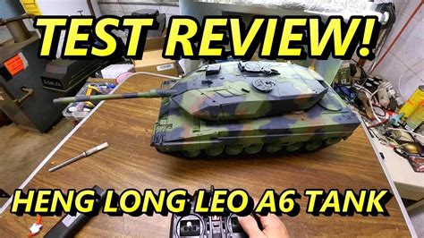 Heng Long Leopard 2A6 Airsoft Battle Tank Test Review YouTube