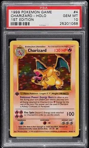 Vous avez une carte Pokémon Dracaufeu édition 1999 dans votre