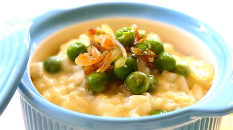 Traditional Italian Risotto With Sweet Peas And Cheese Recipe Buona Pappa