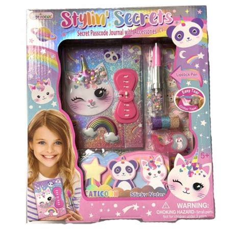 Hot Focus Caticorn Stylin Secrets Journal Set Unit Kroger