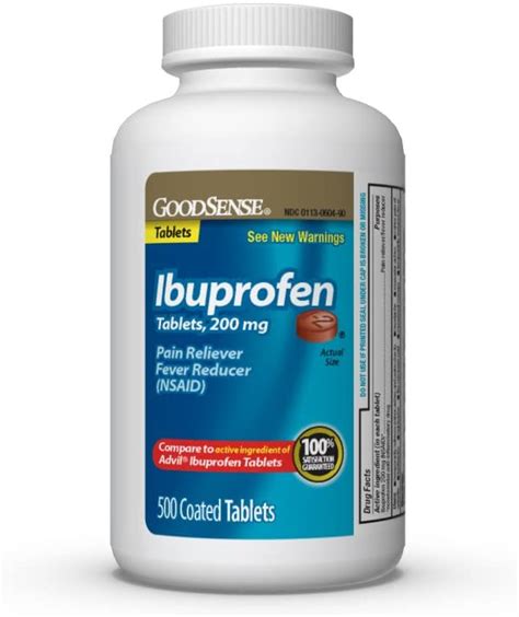 Goodsense Ibuprofen Mg Pain Reliever And Fever Reducer Count