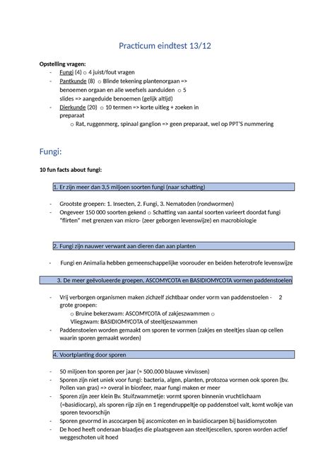 Document Samenvatting Practicum Basisobservaties Cytologie