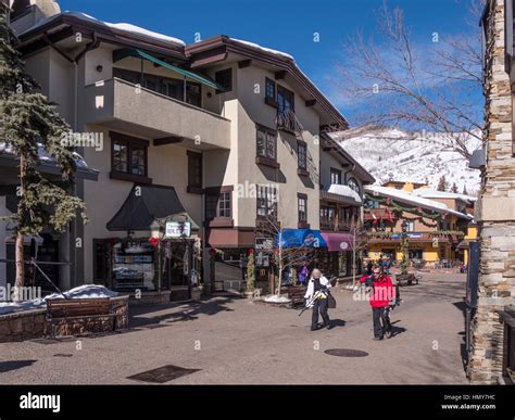 Vail Village, winter, Vail Ski Resort, Vail, Colorado Stock Photo - Alamy