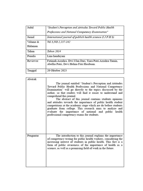 Review Journal | PDF | Cognition