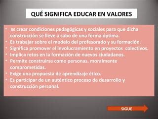 Valores Por Victoria Estefania Vidal Ppt