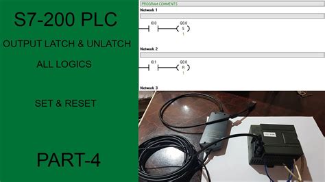 Making Simple Program S7200 Output Latch And Unlatch All Logics S7