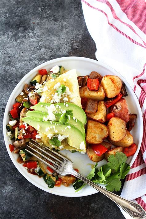 Salsa Verde Vegetable Omelette