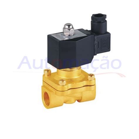 Válvula Solenoide Rosca 1 2 Latão Normal Fechado