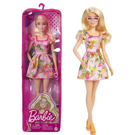 Boneca Barbie Fashionistas Loira Óculos Rosa Mattel