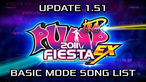 Pump It Up Fiesta Ex V1 51 Basic Mode Song List International Ver