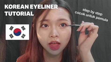 KOREAN EYELINER TUTORIAL CARA GAMBAR EYELINER ALA KOREA Makeup