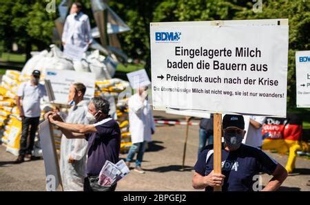 Stuttgart Deutschland Mai Milchbauern Des Bundesverbandes