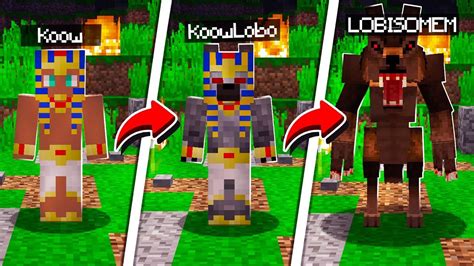 COMO VIRAR LOBISOMEM No MINECRAFT Sou O Alfa Koow YouTube