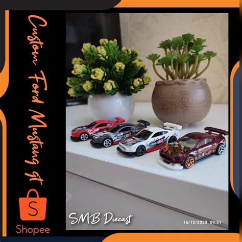 Jual Hot Wheels Custom Ford Mustang Gt Los Reguler Shopee Indonesia