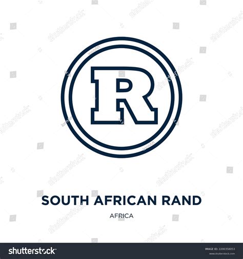 South African Rand Icon Africa Collection Stock Vector (Royalty Free ...