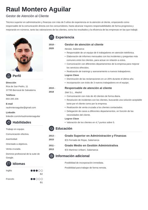 Estructura de un curriculum vitae cómo ordenar el contenido