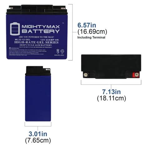 12v 22ah Gel Battery For Schumacher Dsr Proseries Psj 2212 Booster Mightymaxbattery