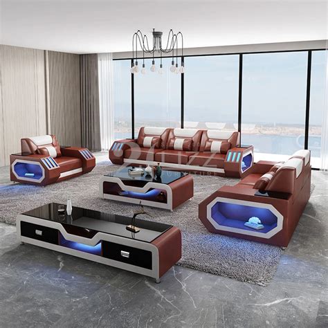 Buy Comfortable Modern Lounge Furniture South Africa Leather Sofa Set