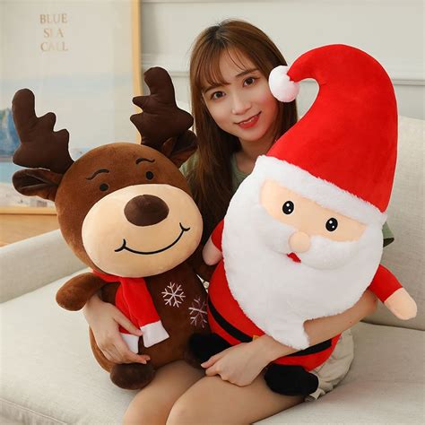 Creative Santa Claus Doll Elk Dolls Dolls Cute Girls Hold Pi