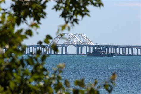 Mystery Structure Along Crimea Bridge Sparks Speculation Newsweek