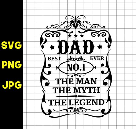 Fathers Day Svg Dad The Man The Myth The Legend Svg Dad Svg Etsy Australia