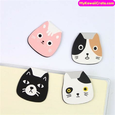 These Cute Meow Cat Magnetic Bookmarks Will Make You Smile😄 While