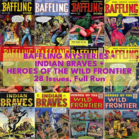 Baffling Mysteries Comics Indian Braves Heroes of the Wild Frontier ...