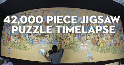 42,000 Piece Jigsaw Puzzle Timelapse