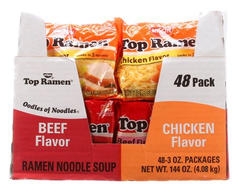 Nissin Top Ramen Noodle Soup Club Variety Pack 48 Ct Shop Soups