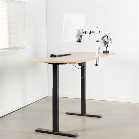 VIVO Black Electric Single Motor Stand Up Height Adjustable Desk Frame ...